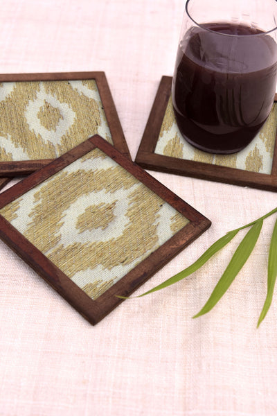 Bard Coasters - Set of 4 pcs  with Coaster Holder