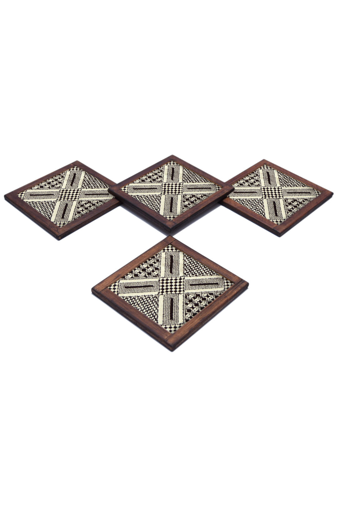CUBE LUXURY  Coasters - Set of 4 pcs  with Coaster Holder