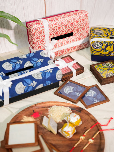 Perfect Matches: Stylish Tissue Box with Coaster Sets