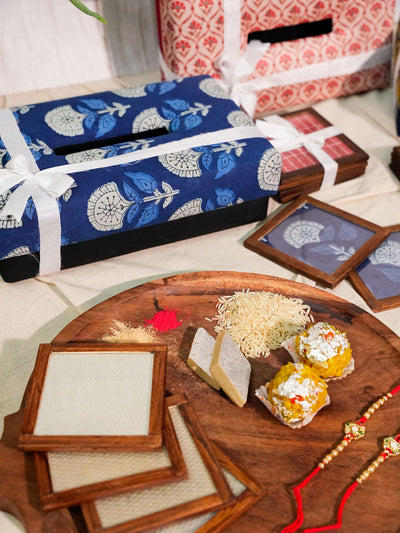Perfect Matches: Stylish Tissue Box with Coaster Sets