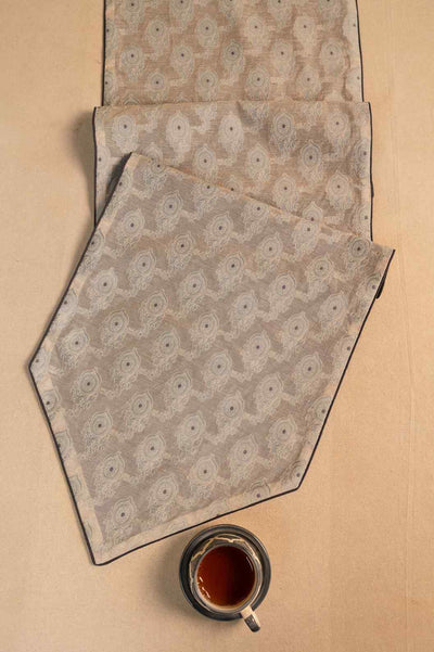 Ivory Elegance – Cutwork Weave Table Runner