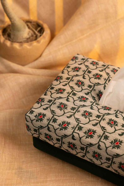 Timeless Blooms – Handcrafted Floral Tissue Box Cover