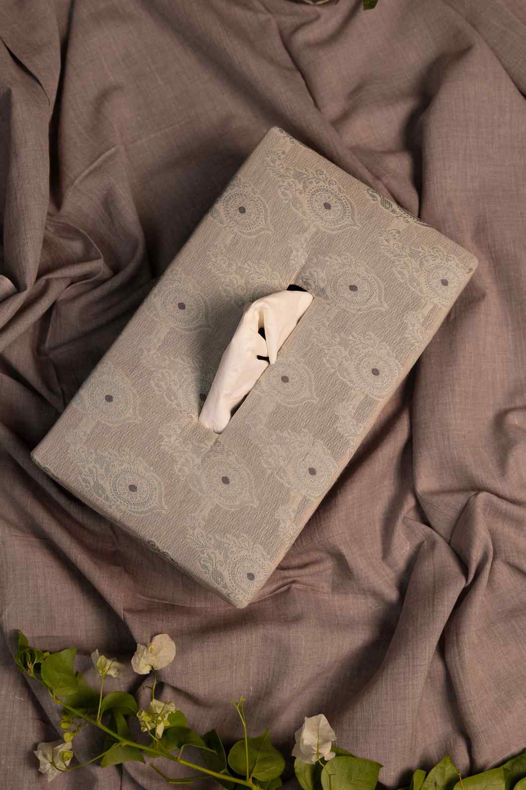 Timeless Charm – Handcrafted Fabric Tissue Box for Home & Office Décor