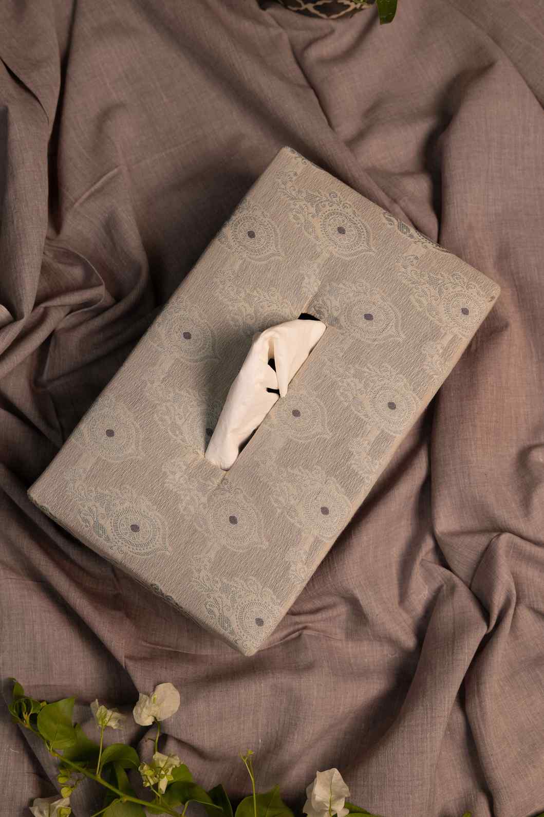Timeless Charm – Handcrafted Fabric Tissue Box for Home & Office Décor