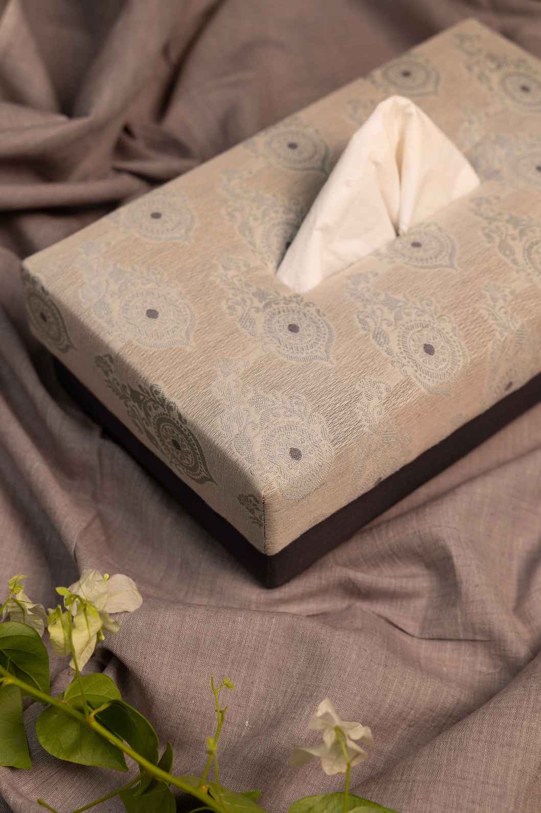 Timeless Charm – Handcrafted Fabric Tissue Box for Home & Office Décor
