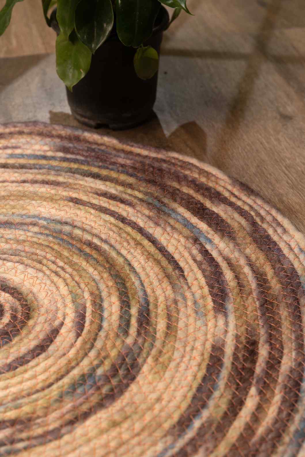 Woodland Whirl – Eco-Friendly Round Rug