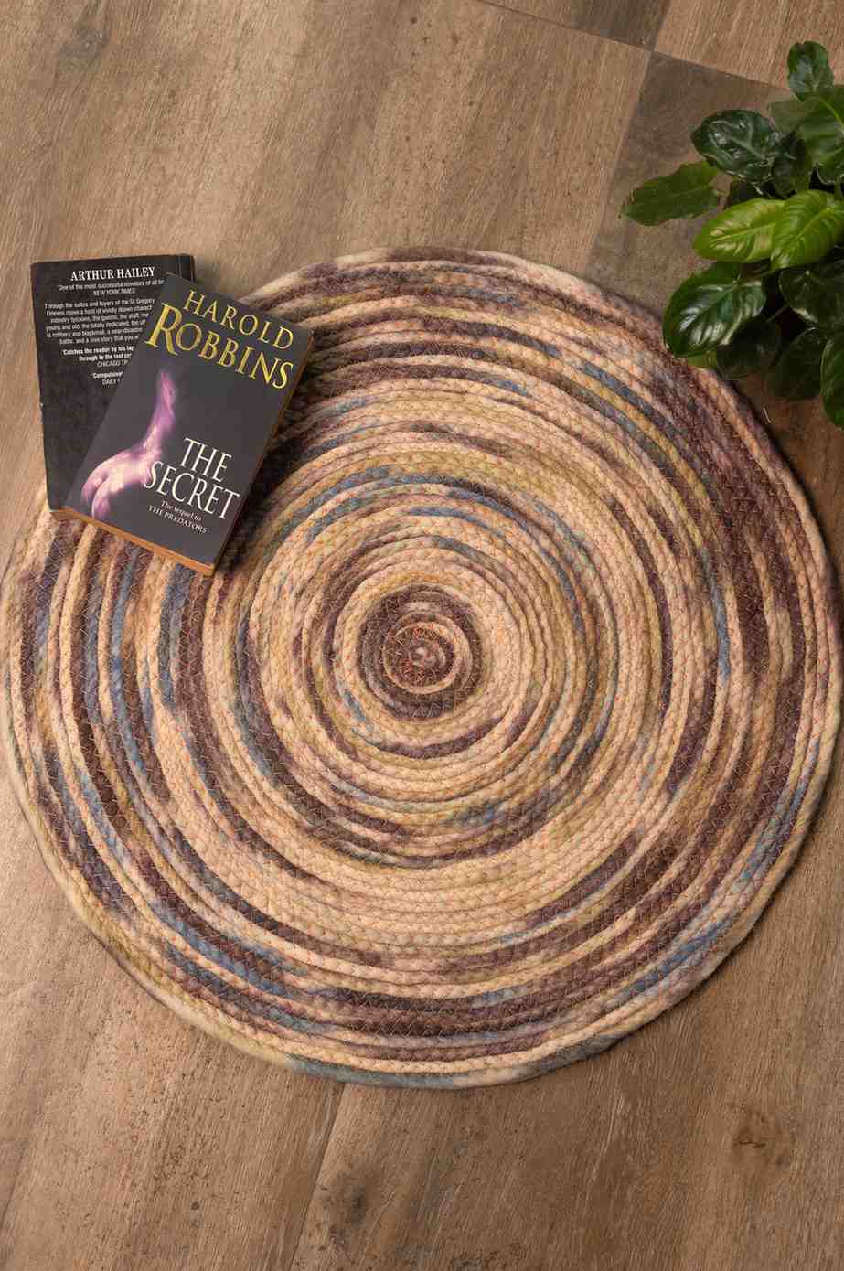 Woodland Whirl – Eco-Friendly Round Rug