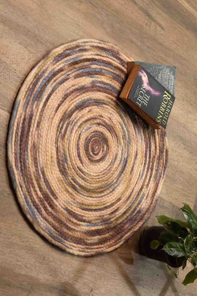 Woodland Whirl – Eco-Friendly Round Rug