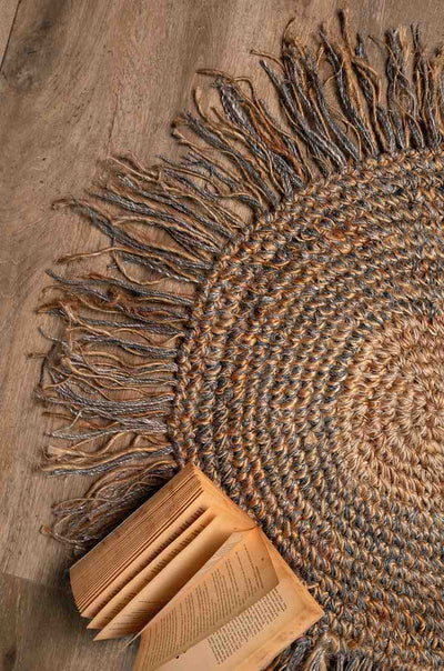 Boho Edge – Dual-Tone Braided Mat