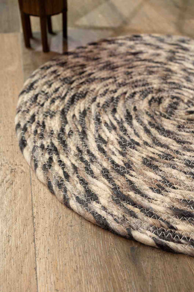 Twist of Nature – Handcrafted Circular Rug