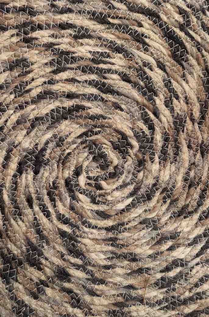 Twist of Nature – Handcrafted Circular Rug