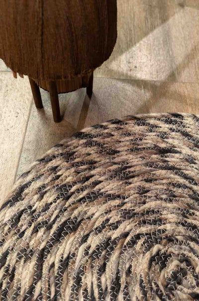 Twist of Nature – Handcrafted Circular Rug