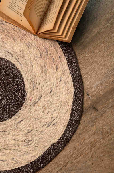 Earth Core – Round Handwoven Cotton Rug