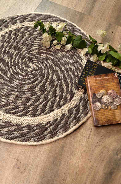 Earthstone Braided Rug – Handcrafted in Cotton