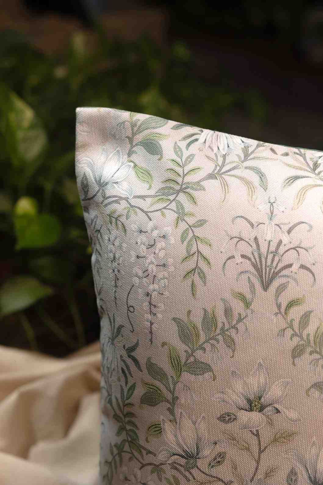 Nature’s Whisper – Decorative Cushion with Subtle Florals