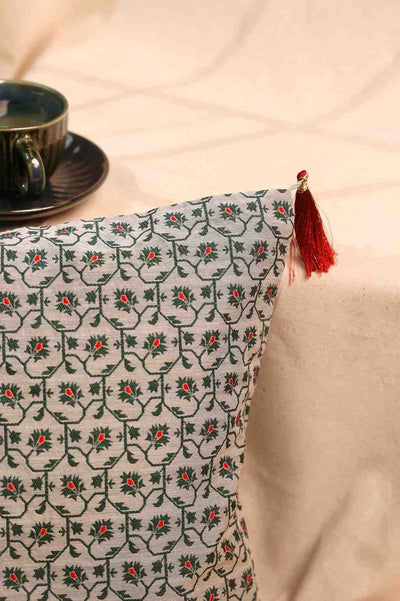 Rustic Trellis – Floral Cushion Cover