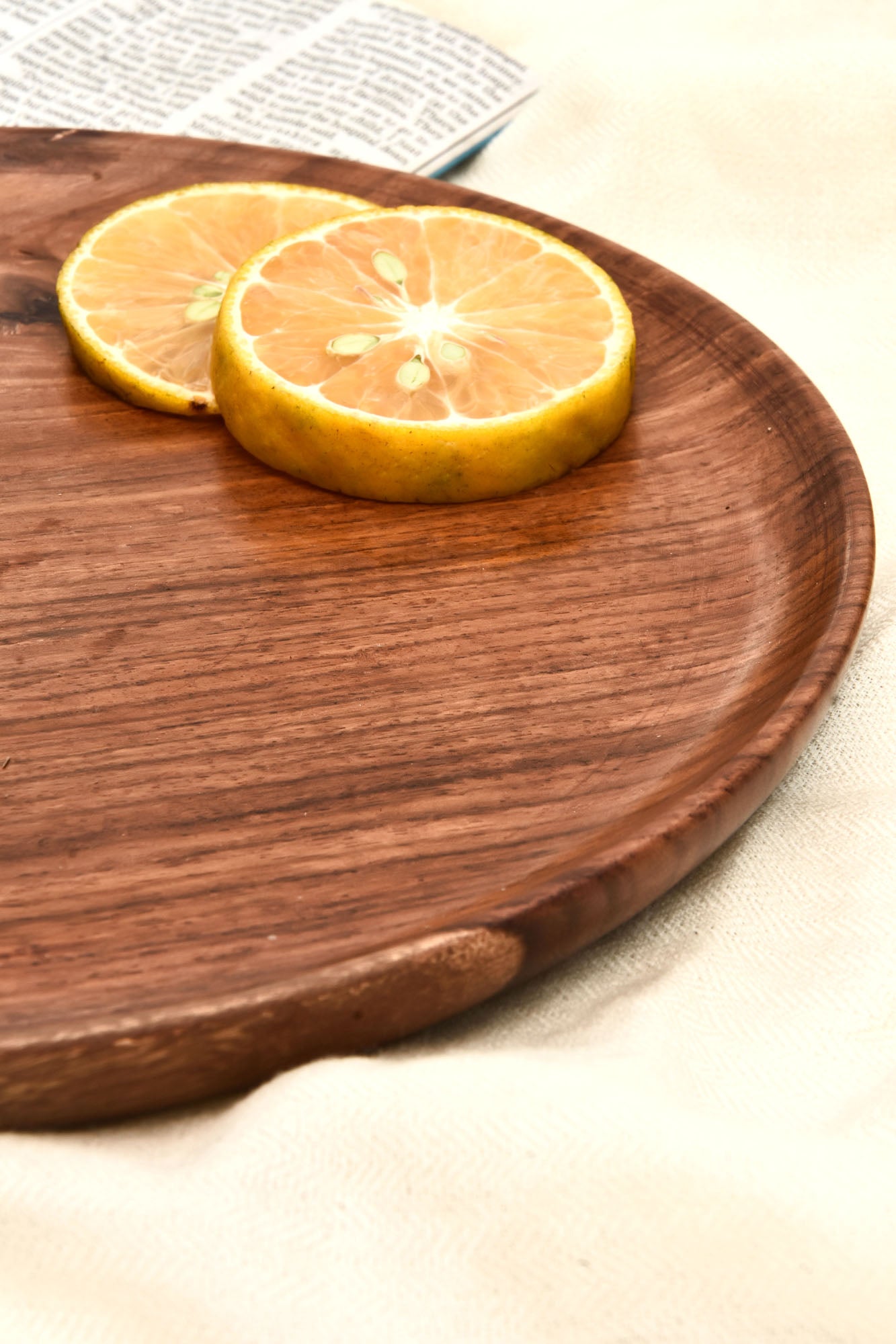Circle wooden Serving Platter