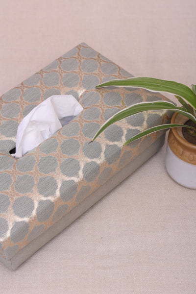 GOLDEN PATTERN HANDMADE TISSUE BOX