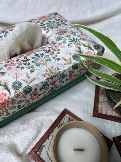 FLORAL HANDMADE TISSUE BOX