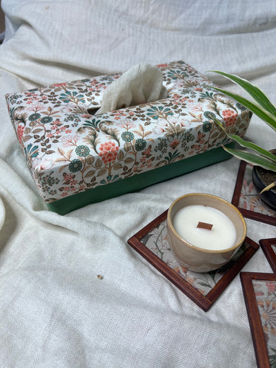 FLORAL HANDMADE TISSUE BOX