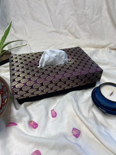 PURPLY HANDMADE TISSUE BOX