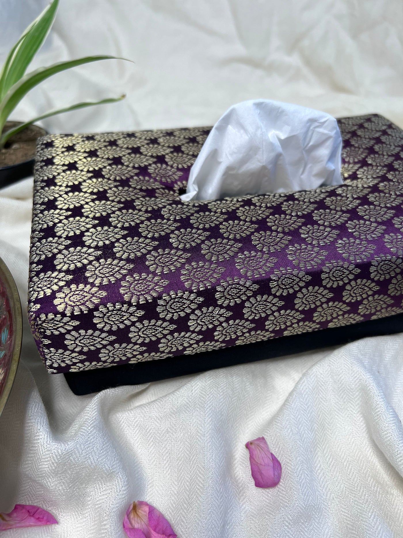 PURPLY HANDMADE TISSUE BOX