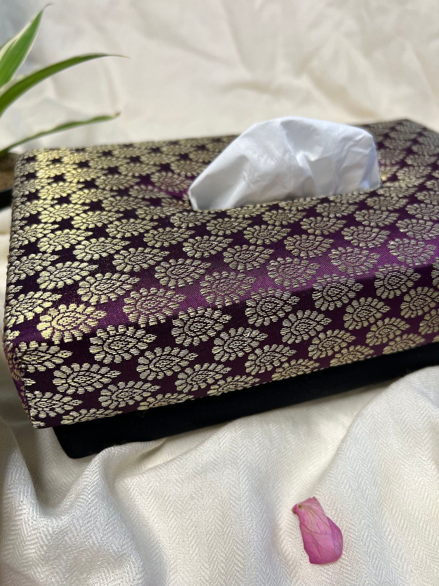 PURPLY HANDMADE TISSUE BOX