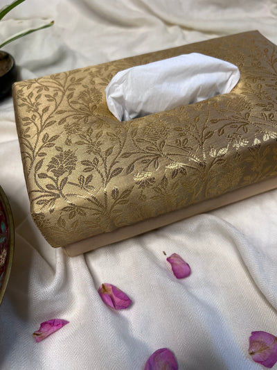 GOLDEN HANDMADE TISSUE BOX