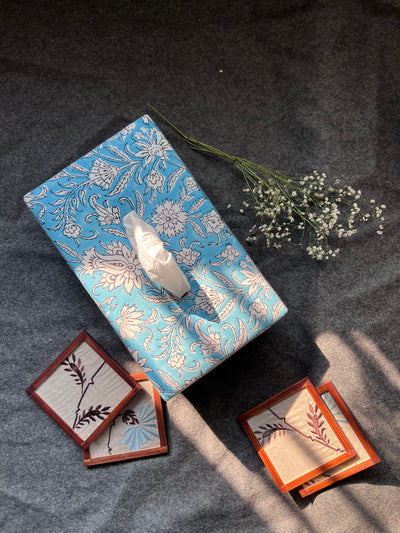 Fantasy coaster - SET OF 4 PCS  with Coaster Holder