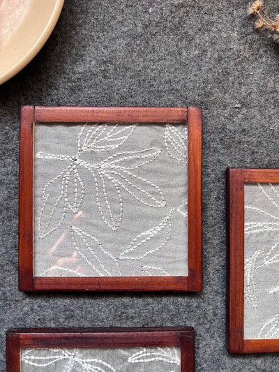 Bloom COASTERS - SET OF 4 PCS  with Coaster Holder