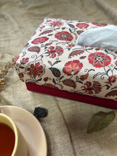FLORAL TISSUE BOX