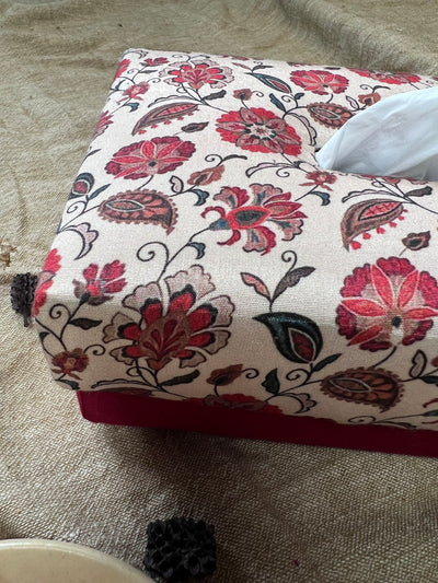 FLORAL TISSUE BOX