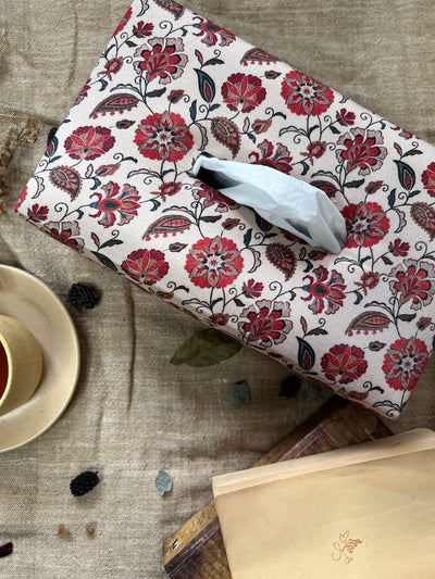 FLORAL TISSUE BOX