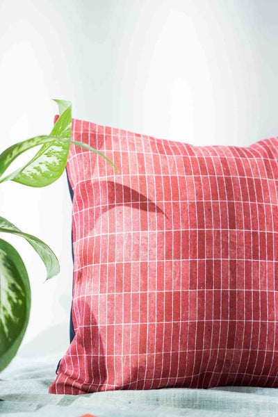 "Earthen Elegance: Terracotta Pattern Cushion Cover"