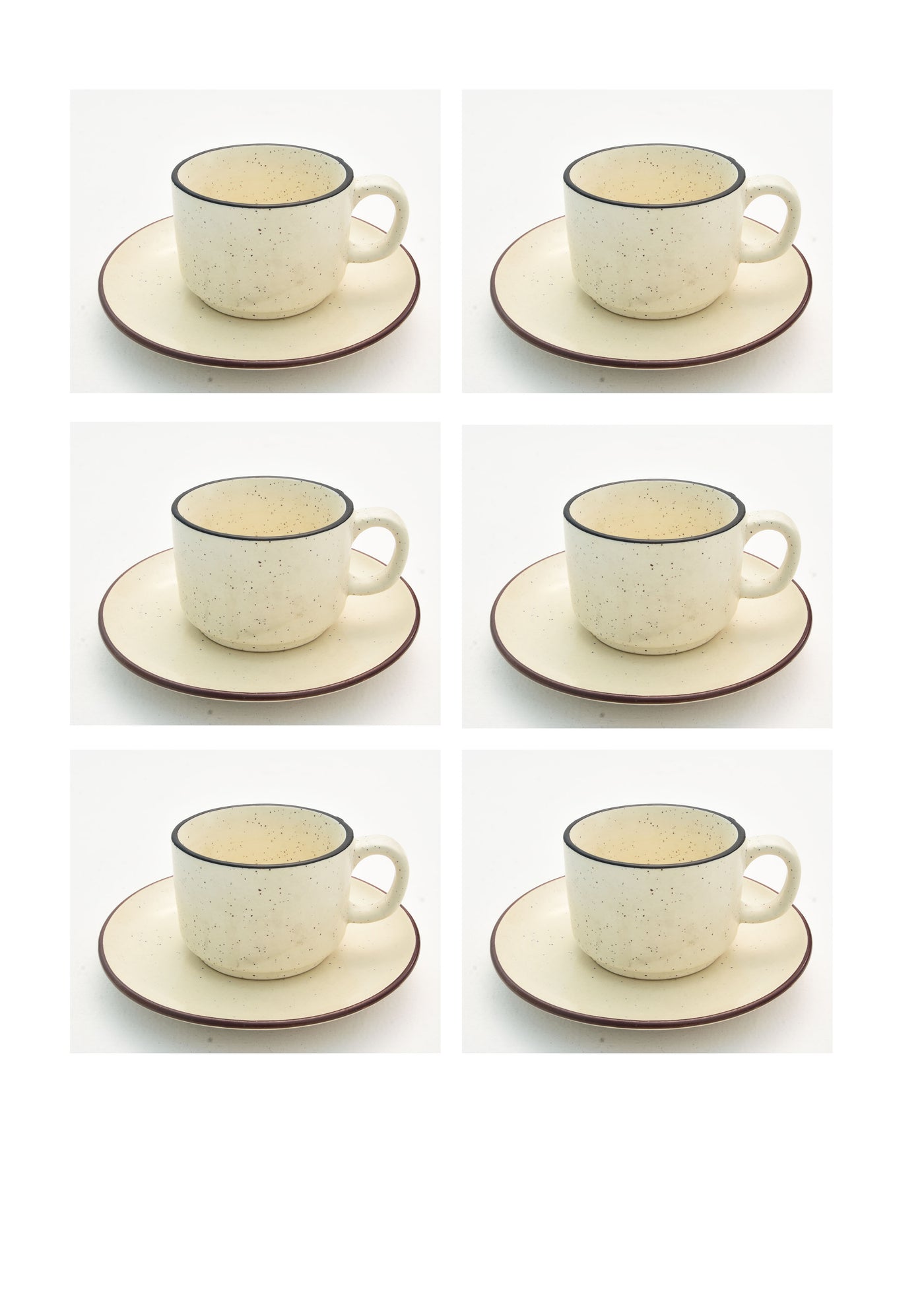 Luxurious off-white Cup And Saucer- SET OF 2 PCS