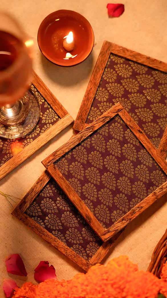 Mogen COASTERS - SET OF 4 PCS with Coaster Holder