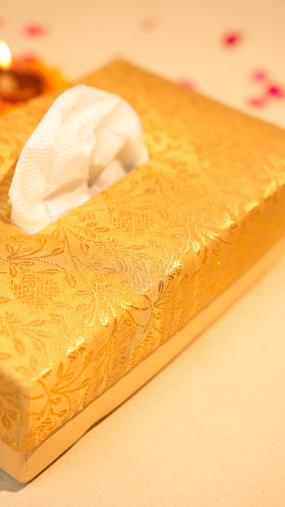GOLDEN HANDMADE TISSUE BOX