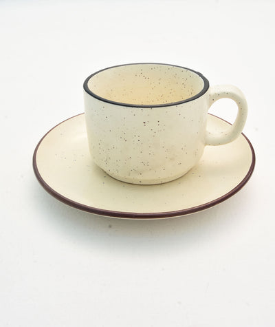 Luxurious off-white Cup And Saucer- SET OF 2 PCS