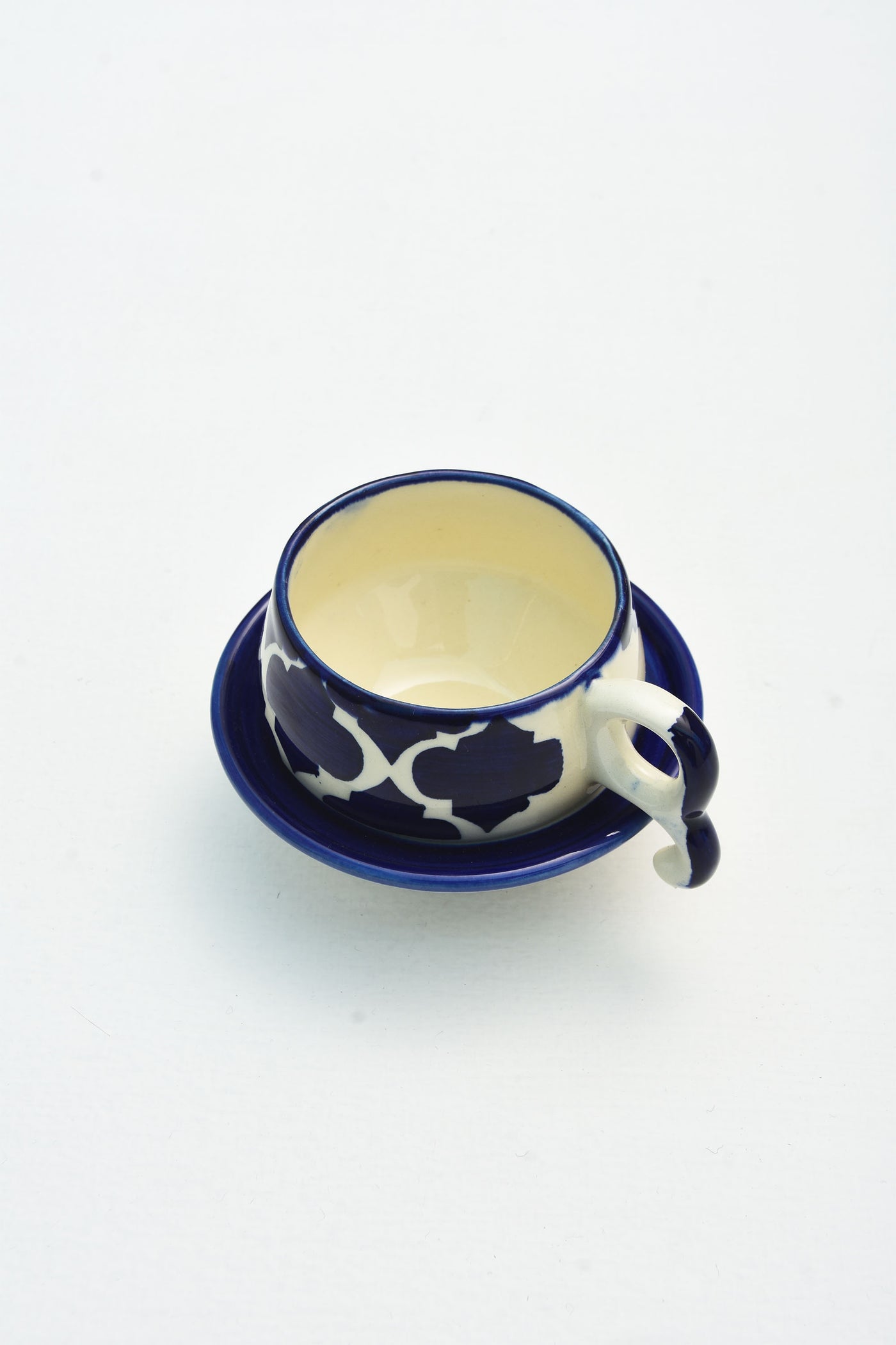 azure cups and saucers - SET OF 2 PCS