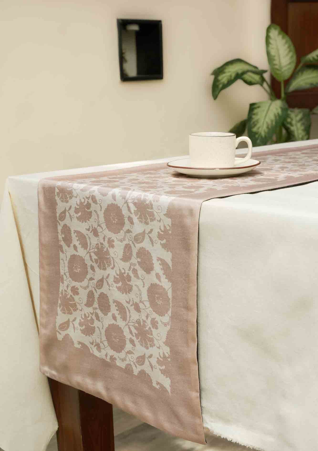 Silk Symphony - Digital Printed Blende Silk Table Runner