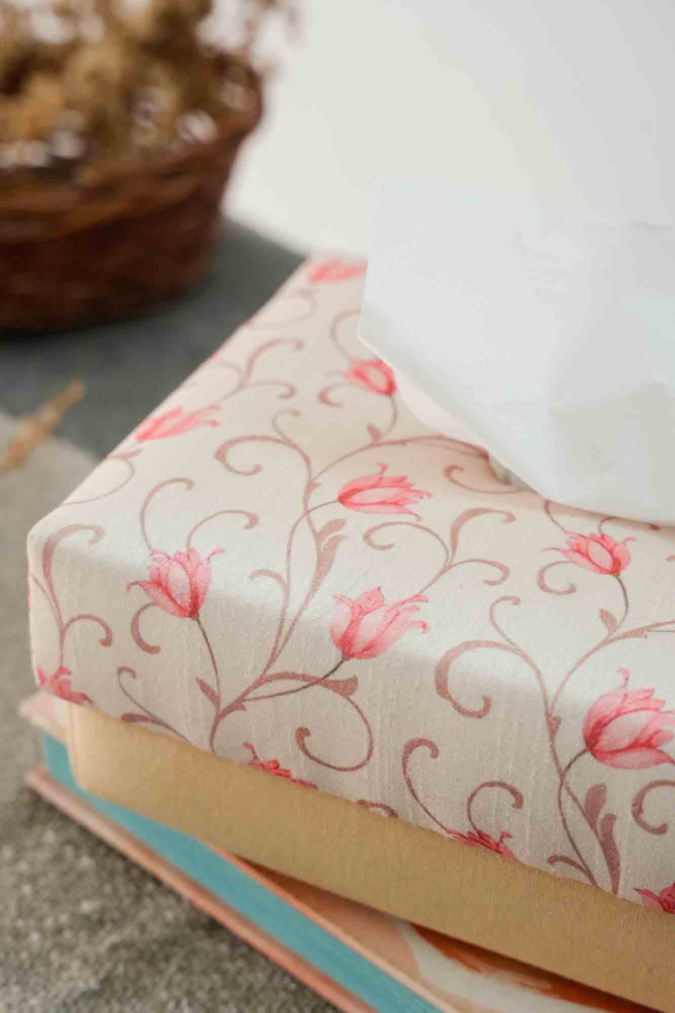 BRIGHT HAND WOVEN TISSUE BOX