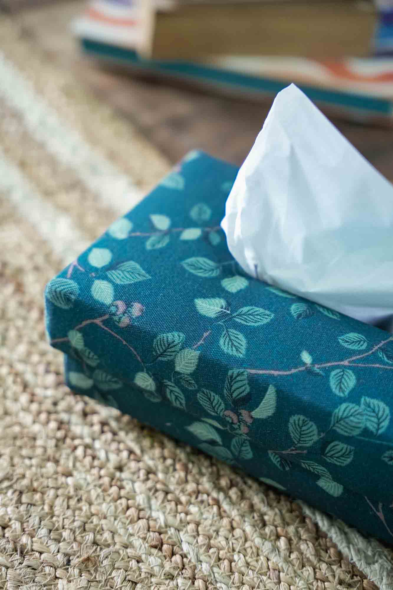 Nature's Tranquility : Green Pattern Tissue Box