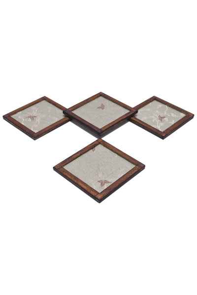 Telar Coasters Set of 4 pcs with Coaster Holder