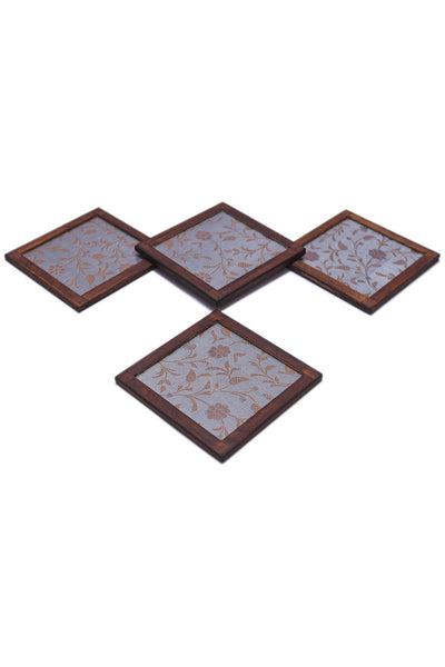 Seda Coasters Set of 4 pcs with Coaster Holder
