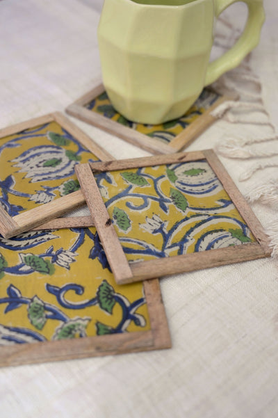 Vero Coasters - Set of 4 pcs with Coaster Holder