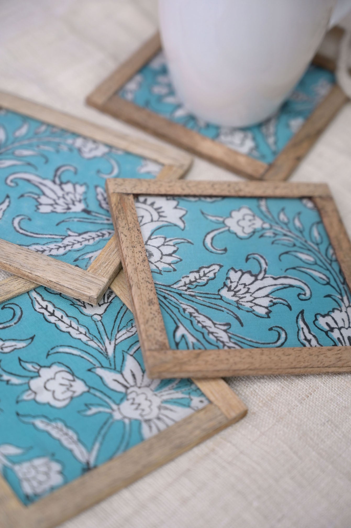 Chloe Coasters - Set of 4 pcs with Coaster Holder