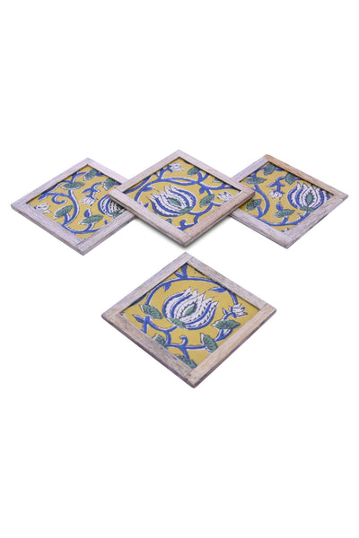 Vero Coasters - Set of 4 pcs with Coaster Holder