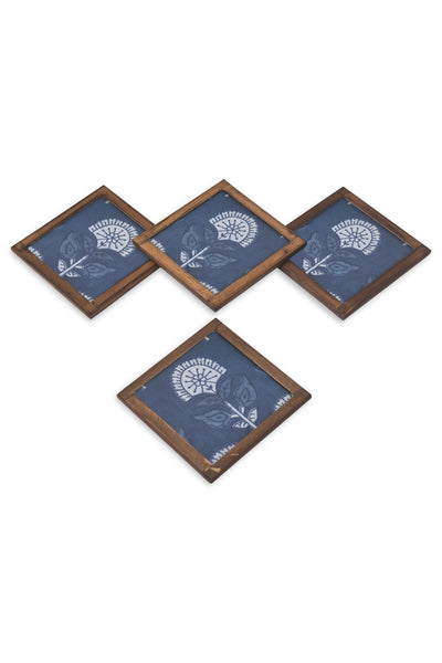 Buta Coasters - Set of 4 pcs with Coaster Holder